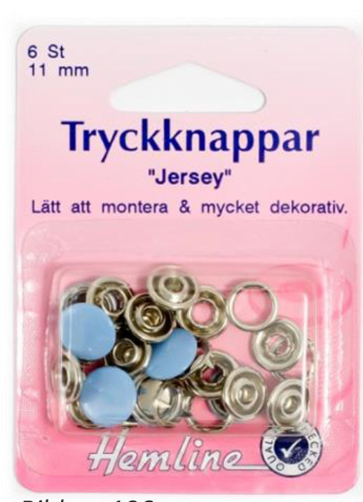 Tryckknappar Hemline (fler varianter)