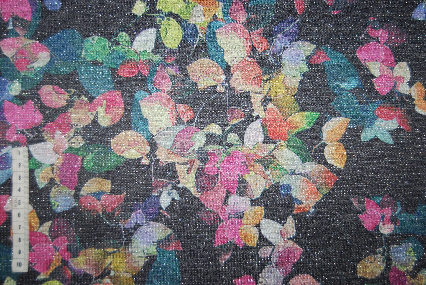 Lurex print blommor (fler färger)